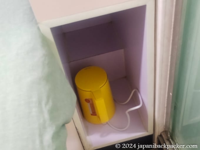 park yeeホテルの湯沸かし器